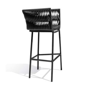 Banqueta Bilbao com Estrutura em alumínio e Fibra Sintética.